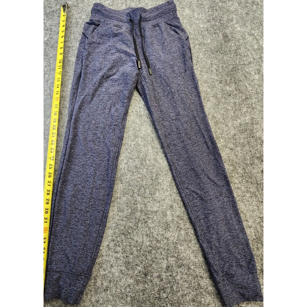 lululemon Women's 4 Blue/Gray Jogger Pants 28" Inseam Drawstring Pockets Stretch
